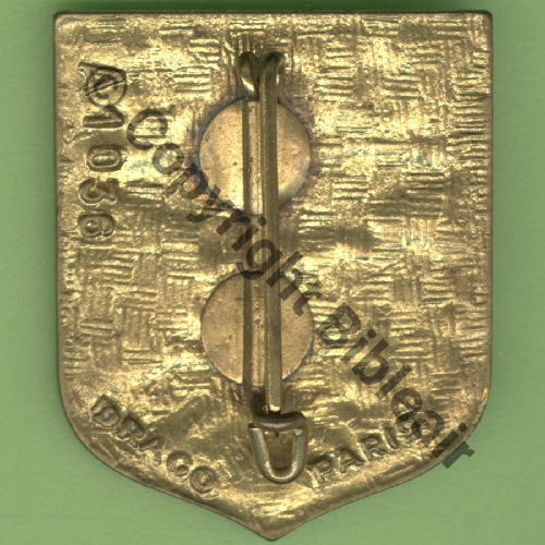 A1036 ETOM.58 POINTE.A.PITRE  DrP+DBol Guilloche etame Embouti Src.Y.GENTY 